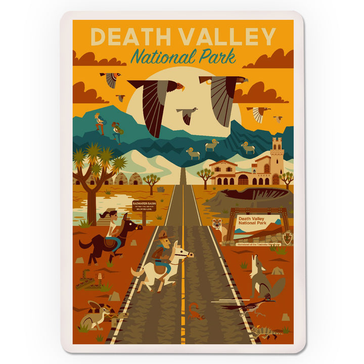 Playing Cards, Death Valley National Park, California, Geometric National Park Series, 52 Card Deck with Jokers in Box, Unique Art