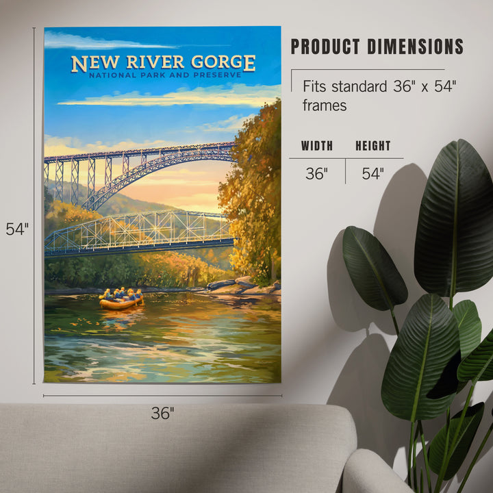 New River Gorge National Park and Preserve, Oil Painting, Art & Giclee Prints
