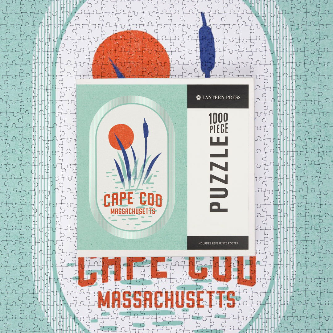 Cape Cod, Massachusetts, Dockside Series, Reeds, Jigsaw Puzzle