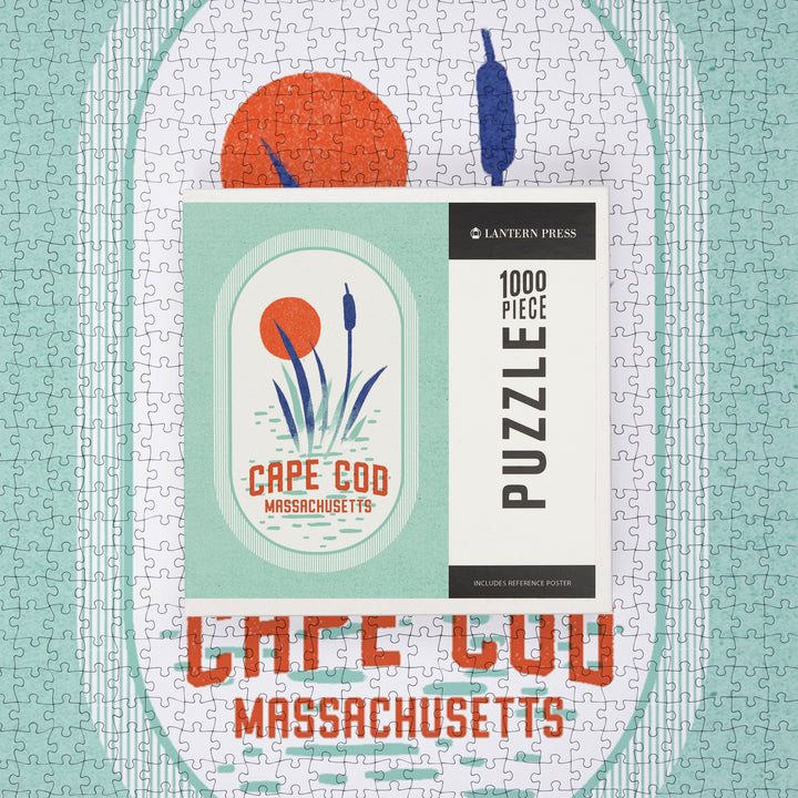 Cape Cod, Massachusetts, Dockside Series, Reeds, Jigsaw Puzzle