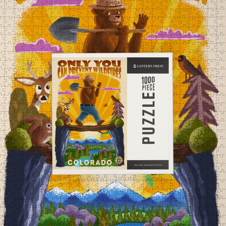Colorado, Smokey Bear and Friends, Only You, Mid-Century Inspired, Officially Licensed, Jigsaw Puzzle