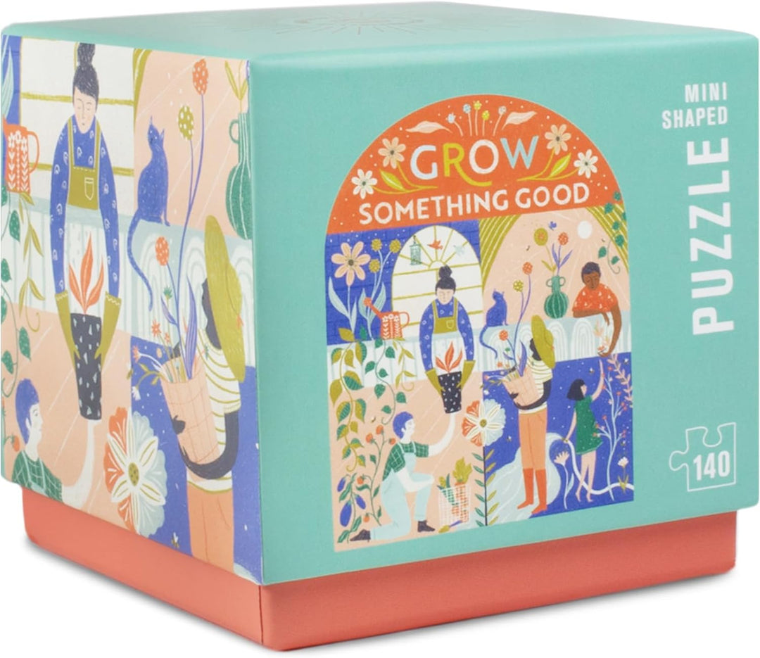 Lantern Press Firelight Mini Jigsaw Puzzle for Adults, Grow Something Good