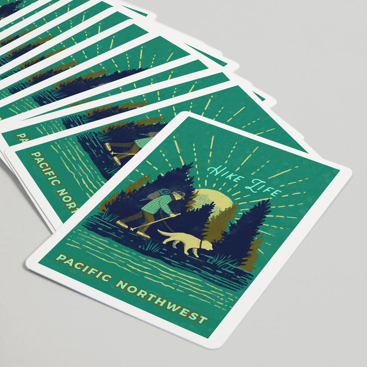Playing Cards, Pacific Northwest, Lake Life Series, Hike Life, 52 Card Deck with Jokers in Box, Unique Art