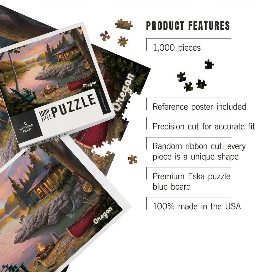 Oregon, Get Outside Series, Lake Living, Jigsaw Puzzle