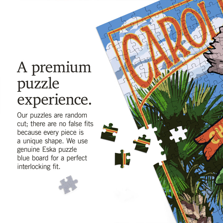 Edisto Beach, South Carolina, Destinations Sign, Jigsaw Puzzle Puzzle Lantern Press 
