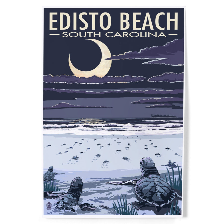 Edisto Beach, South Carolina, Sea Turtles Hatching, Art & Giclee Prints Art Lantern Press 