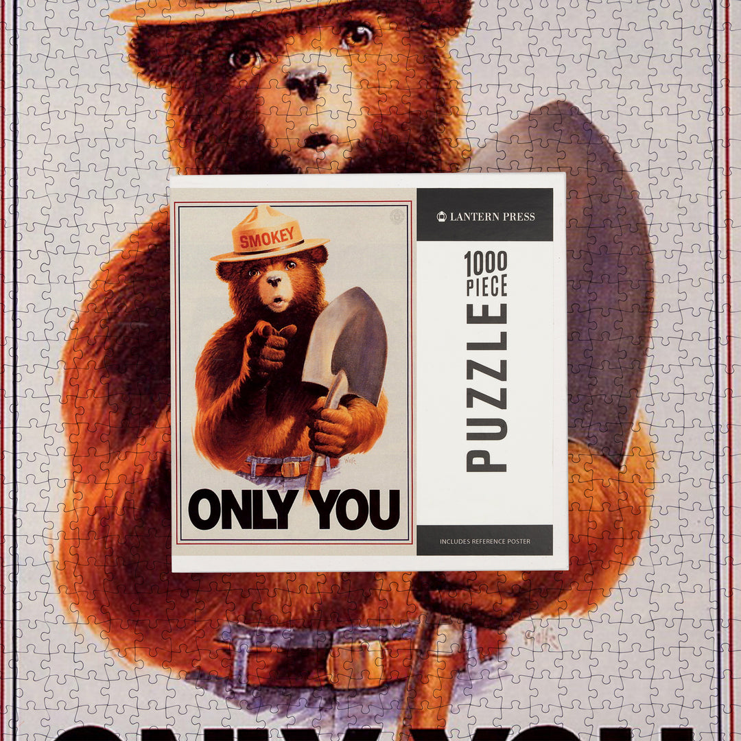Smokey Bear, Only You, Officially Licensed Vintage Poster, Jigsaw Puzzle