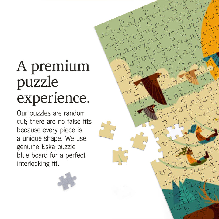 Geometric, The Mountains Are Calling, 1000 Piece Jigsaw Puzzle