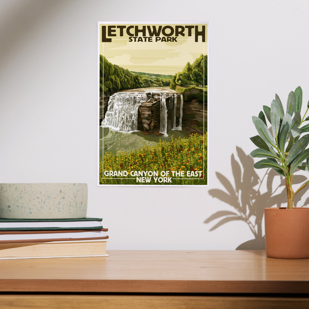 Letchworth State Park, New York, Middle Falls, Grand Canyon of the East, Art & Giclee Prints