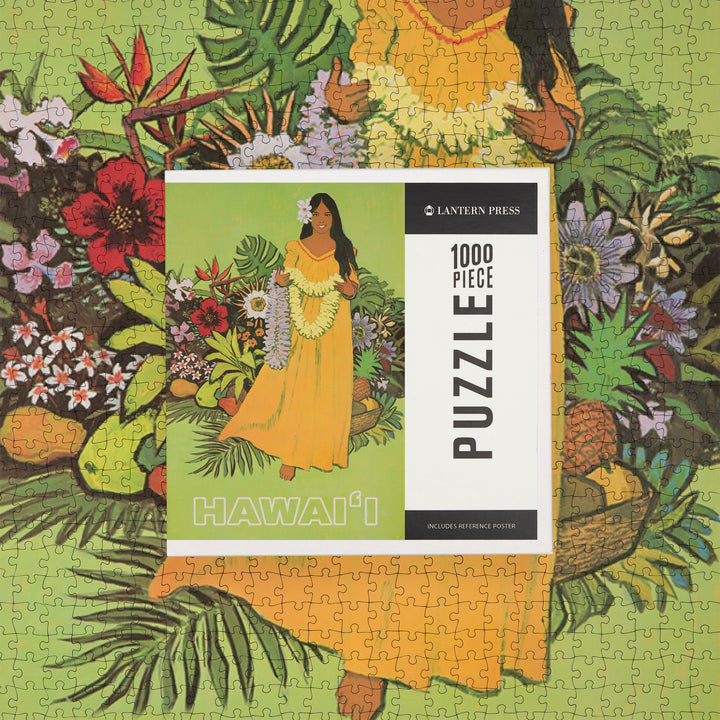 Hawaii, Welcome with Lei, Jigsaw Puzzle