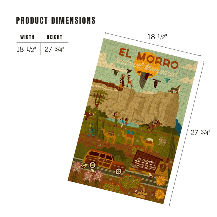 El Morro National Monument, New Mexico, Geometric, Jigsaw Puzzle Puzzle Lantern Press 