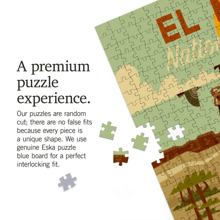 El Morro National Monument, New Mexico, Geometric, Jigsaw Puzzle Puzzle Lantern Press 