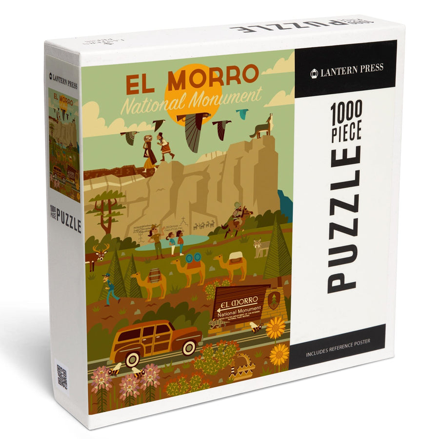 El Morro National Monument, New Mexico, Geometric, Jigsaw Puzzle Puzzle Lantern Press 