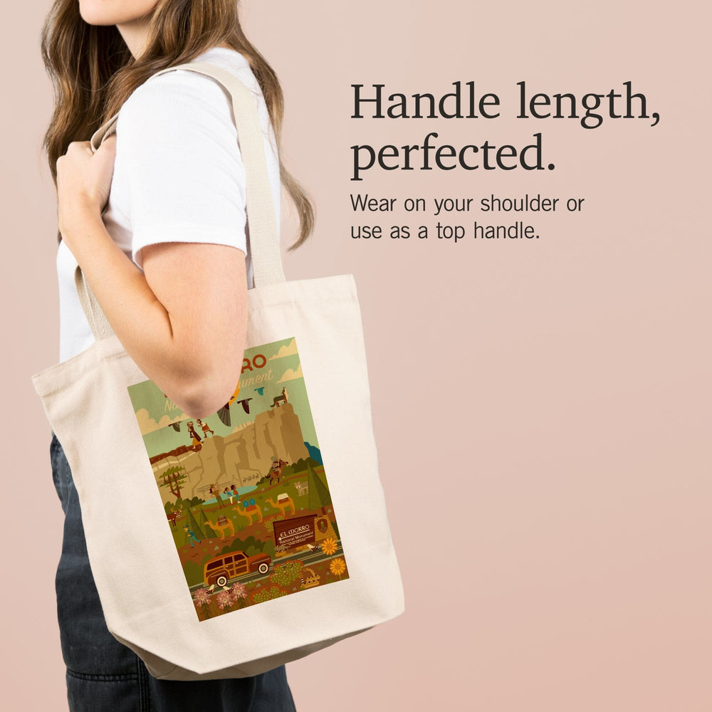 El Morro National Monument, New Mexico, Geometric, Tote Bag Totes Lantern Press 