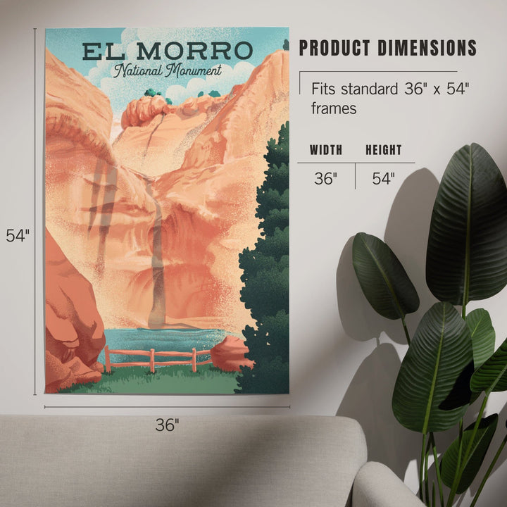 El Morro National Monument, New Mexico, The Pool, Litho, Art & Giclee Prints Art Lantern Press 