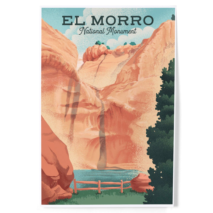 El Morro National Monument, New Mexico, The Pool, Litho, Art & Giclee Prints Art Lantern Press 