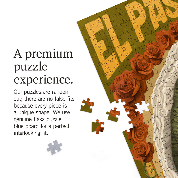 El Paso, Texas, Day of the Dead Dancer, Jigsaw Puzzle Puzzle Lantern Press 