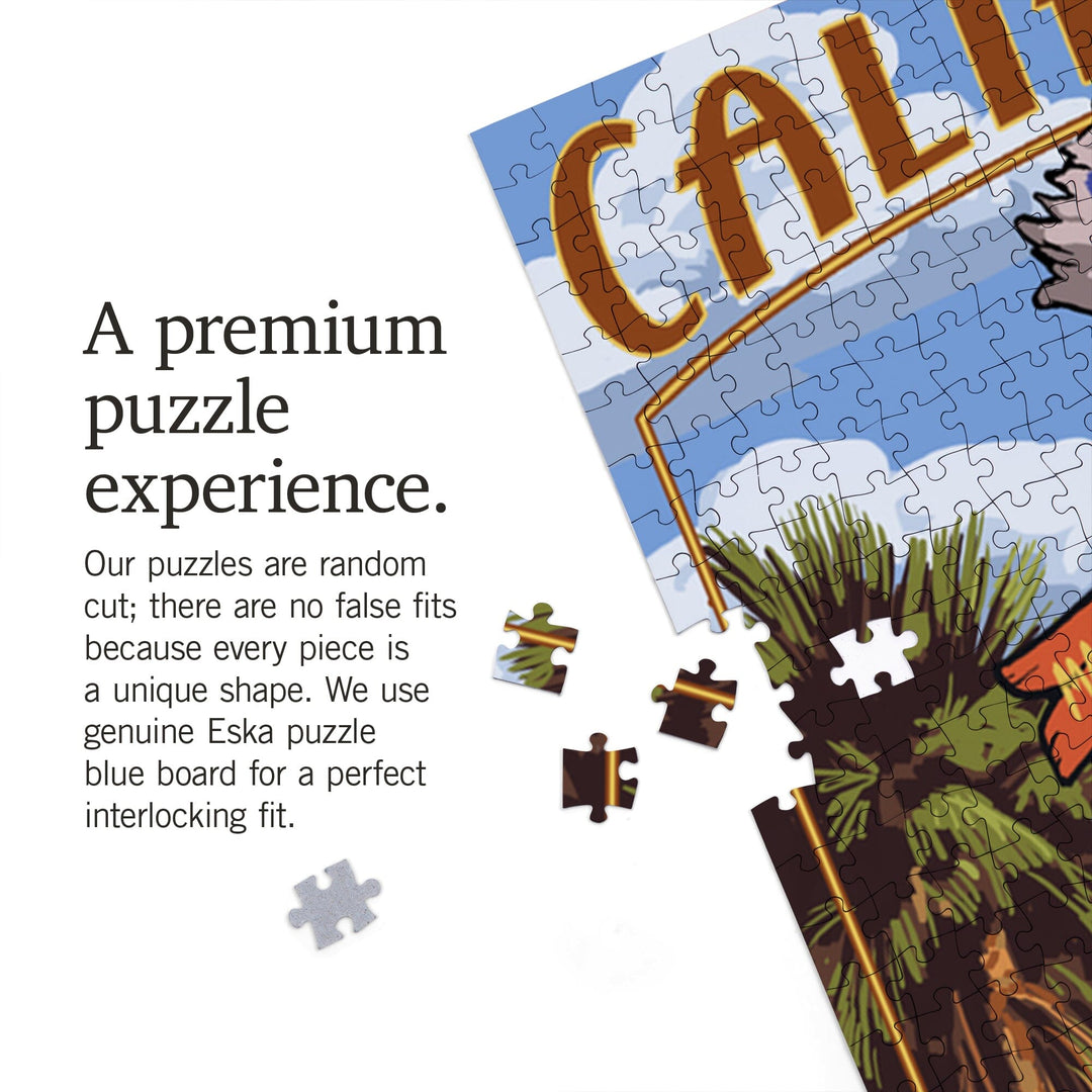 El Segundo, California, Destinations Sign, Jigsaw Puzzle Puzzle Lantern Press 
