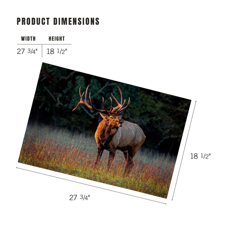 Elk Calling, Jigsaw Puzzle Puzzle Lantern Press 