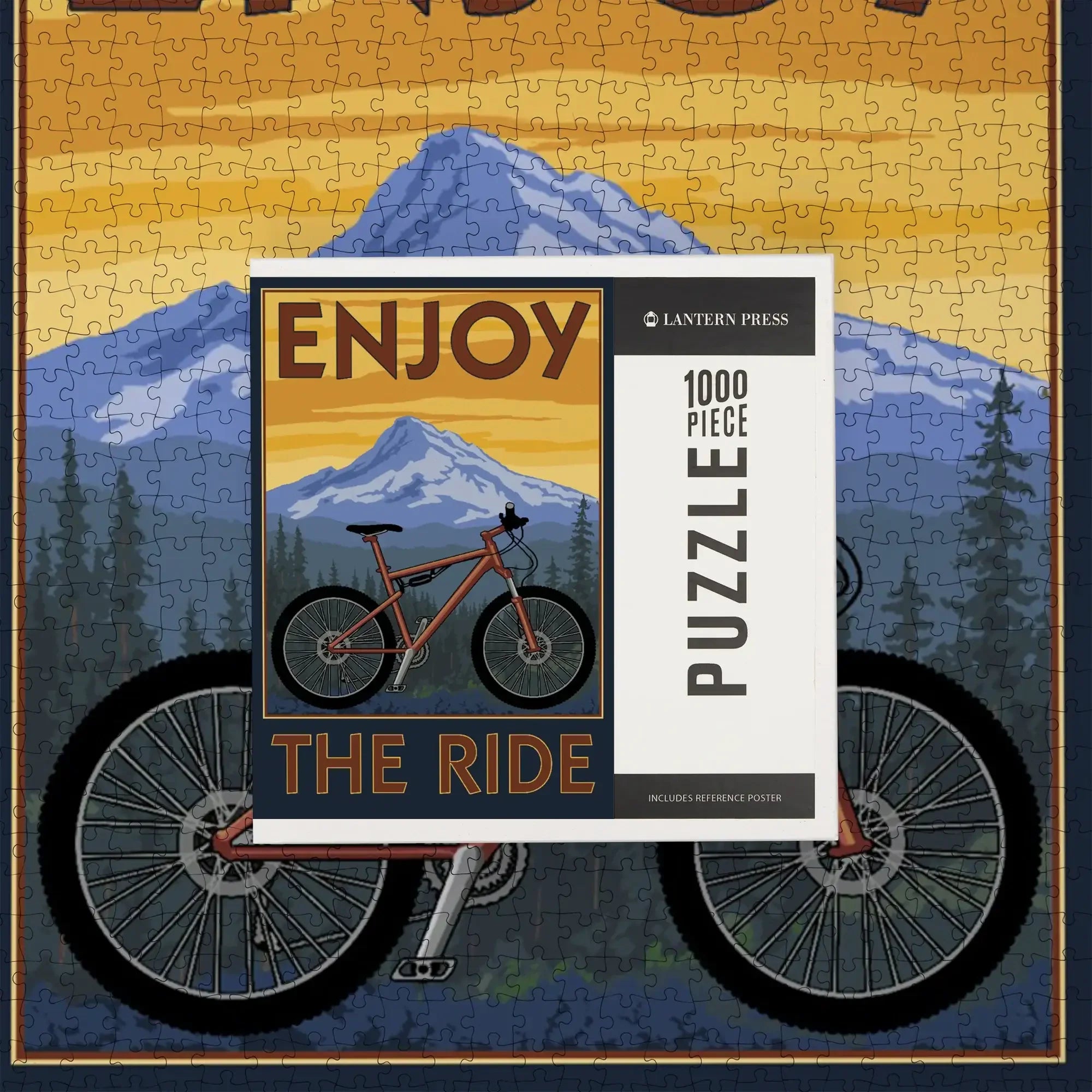 Enjoy the Ride, Mountain Bike Scene, 1000 piece jigsaw puzzle