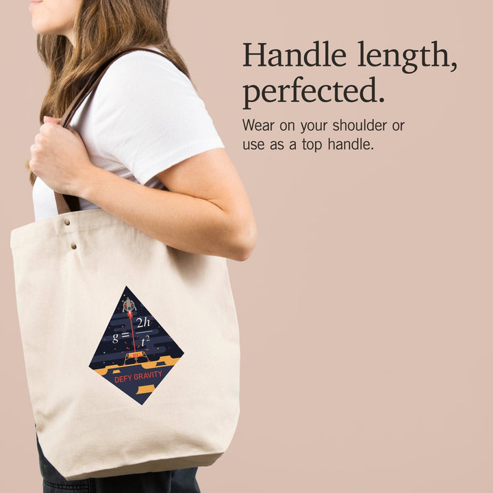 Equations and Emojis Collection, Lunar Lander, Defy Gravity, Contour, Accessory Go Bag - Lantern Press