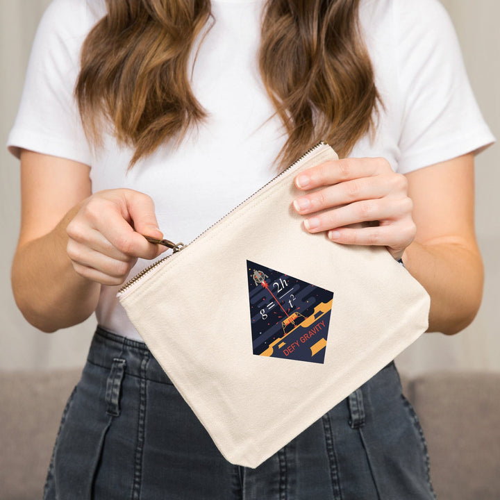 Equations and Emojis Collection, Lunar Lander, Defy Gravity, Contour, Accessory Go Bag - Lantern Press