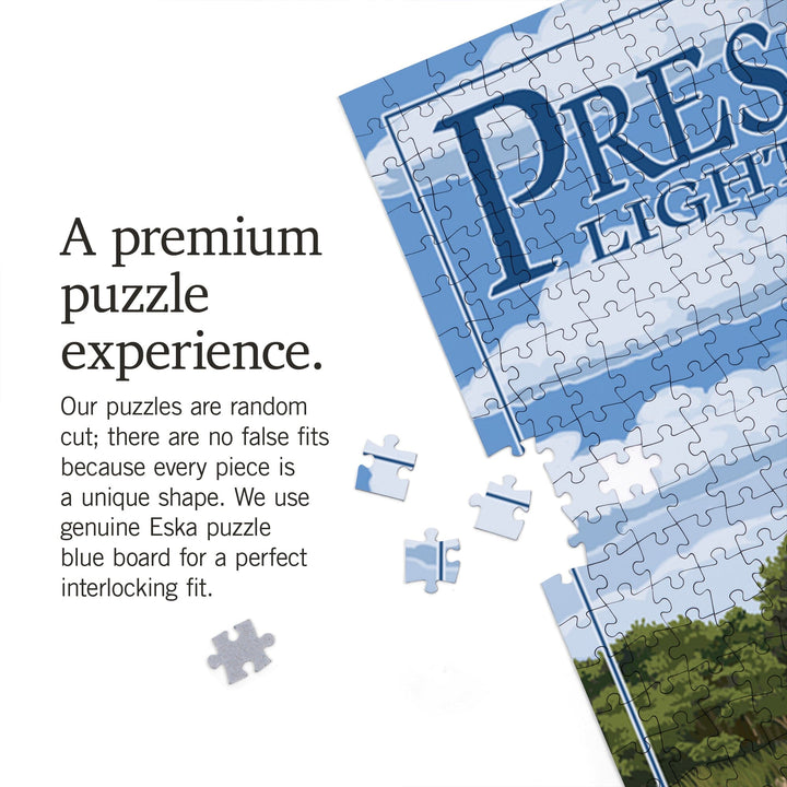 Erie, Pennsylvania, Presque Isle Lighthouse, Jigsaw Puzzle Puzzle Lantern Press 