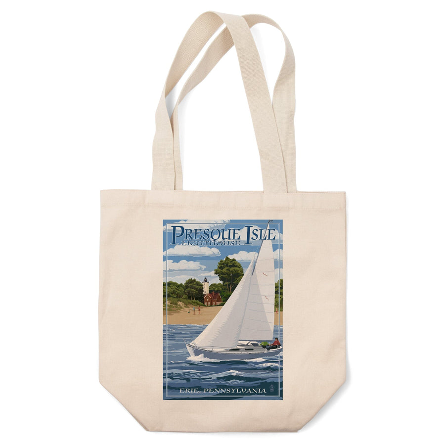 Erie, Pennsylvania, Presque Isle Lighthouse, Tote Bag Totes Lantern Press 