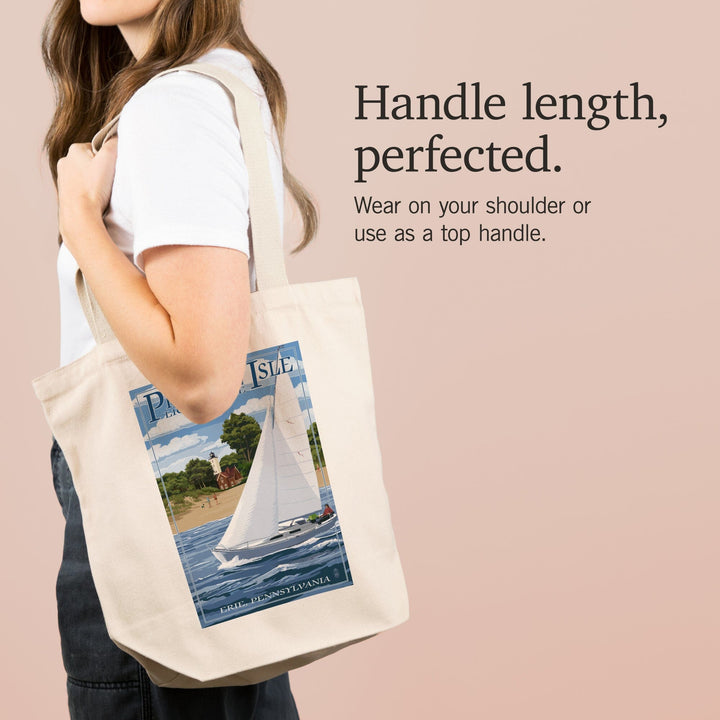 Erie, Pennsylvania, Presque Isle Lighthouse, Tote Bag Totes Lantern Press 
