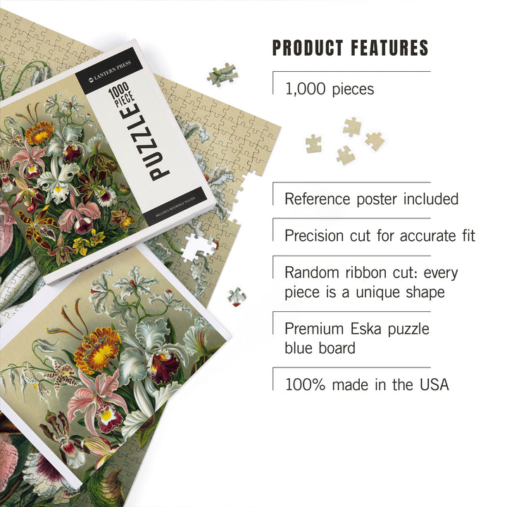 Ernst Haeckel, Orchidae, Jigsaw Puzzle Puzzle Lantern Press 