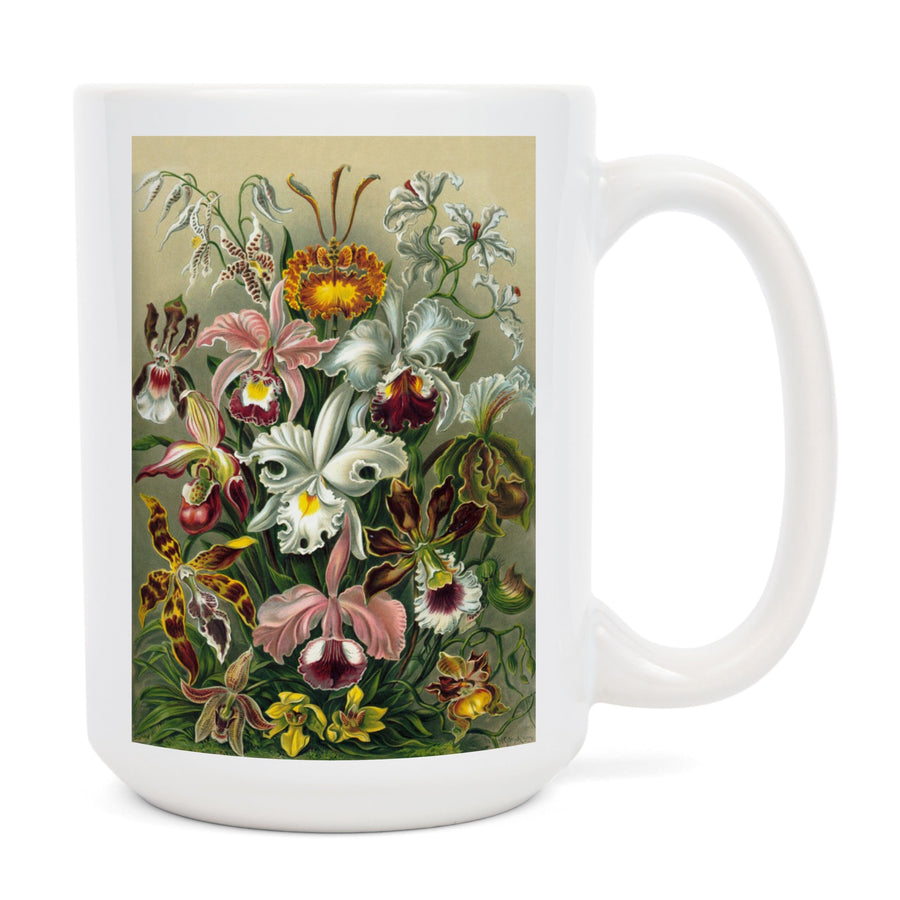 Ernst Haeckel, Orchidae, Lantern Press Artwork, Ceramic Mug Mugs Lantern Press 