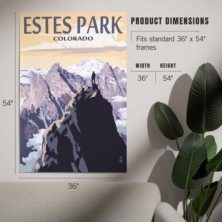 Estes Park, Colorado, Mountain Peaks, Art & Giclee Prints Art Lantern Press 