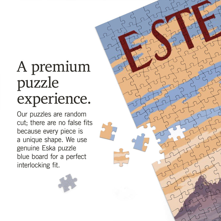 Estes Park, Colorado, The Mountains are Calling, Jigsaw Puzzle Puzzle Lantern Press 