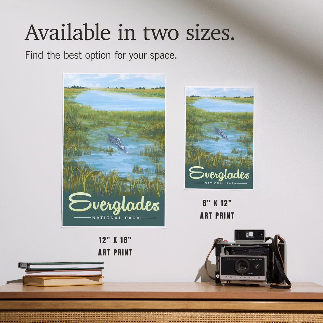 Everglades National Park, Alligator, Art & Giclee Prints Art Lantern Press 