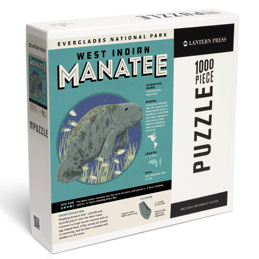 Everglades National Park, Facts About Manatees, Jigsaw Puzzle Puzzle Lantern Press 