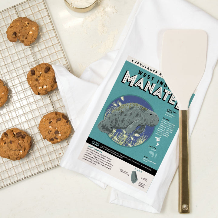 Everglades National Park, Facts About Manatees, Organic Cotton Kitchen Tea Towels Kitchen Lantern Press 