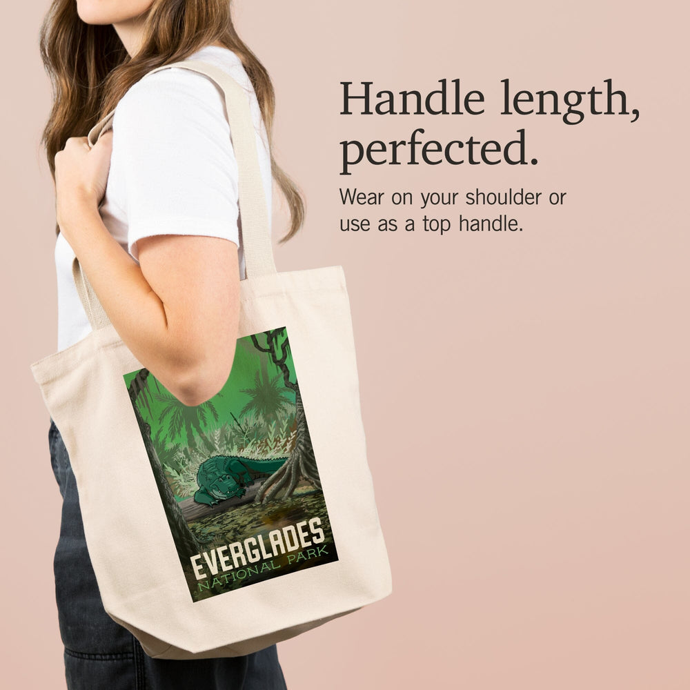 Everglades National Park, Florida, Alligator in Swamp, Tote Bag Totes Lantern Press 