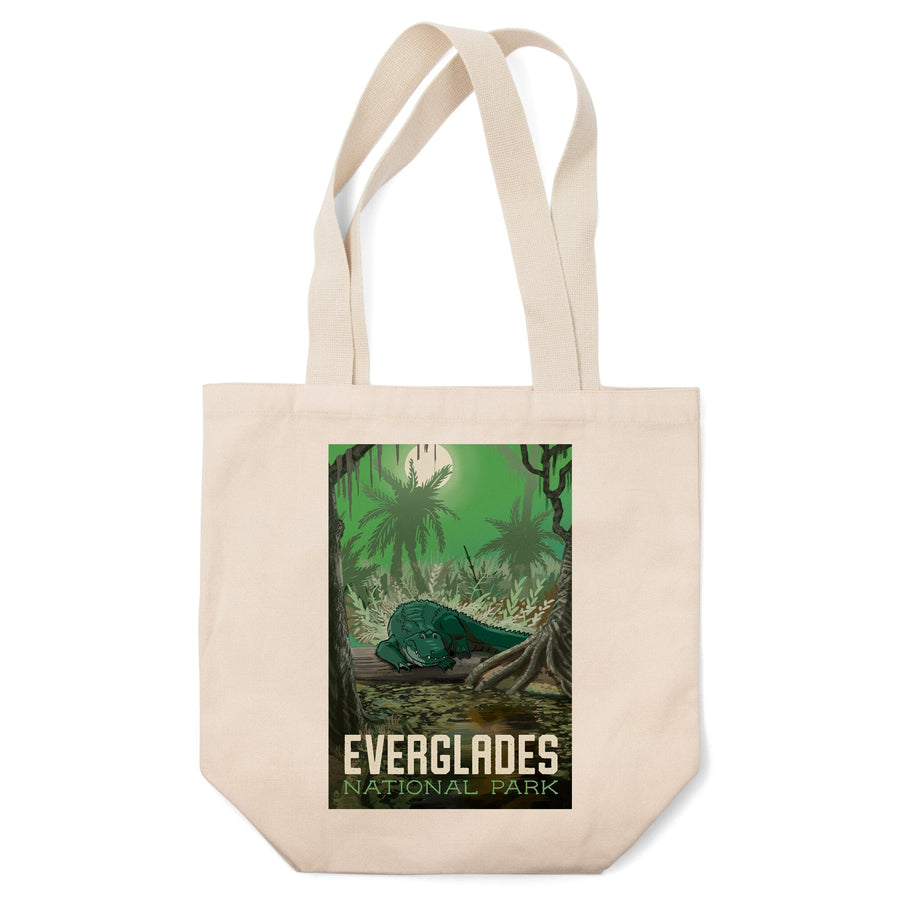 Everglades National Park, Florida, Alligator in Swamp, Tote Bag Totes Lantern Press 