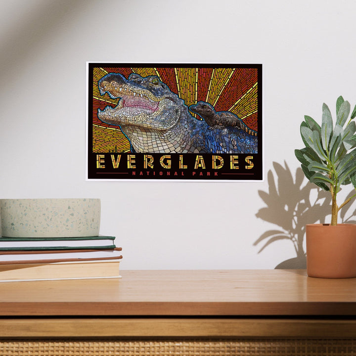 Everglades National Park, Florida, Alligator Mosaic, Art & Giclee Prints Art Lantern Press 