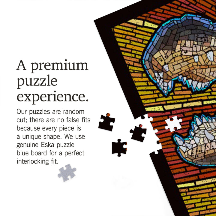 Everglades National Park, Florida, Alligator Mosaic, Jigsaw Puzzle Puzzle Lantern Press 
