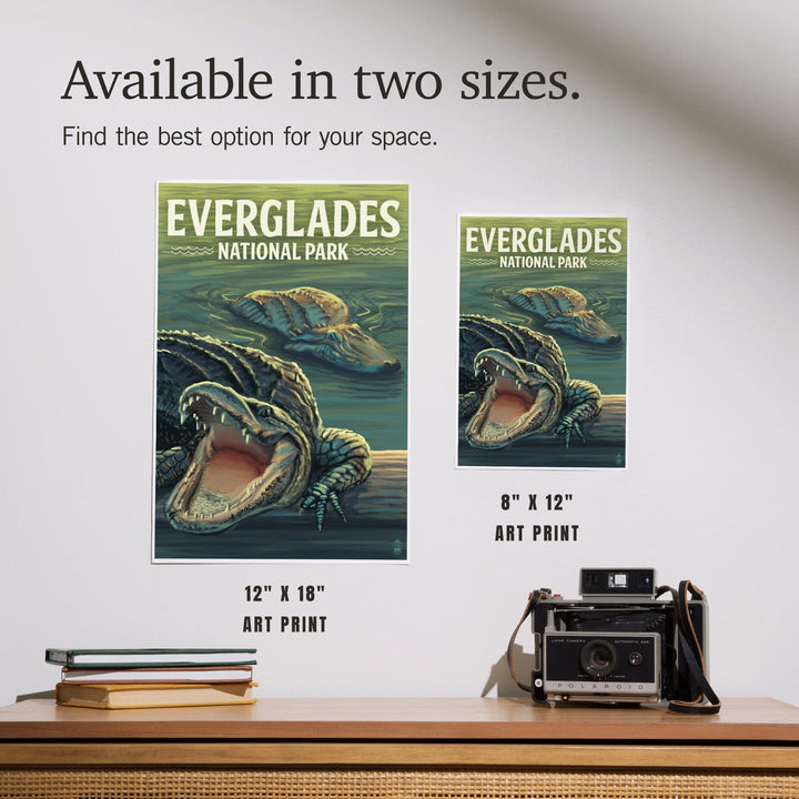 Everglades National Park, Florida, Alligators, Art & Giclee Prints Art Lantern Press 