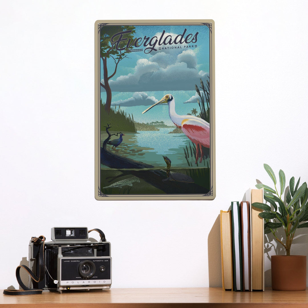 Everglades National Park, Florida, Lithograph National Park Series, Metal Signs Metal Lantern Press 