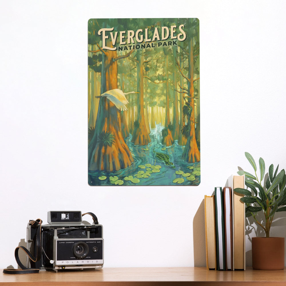 Everglades National Park, Florida, Oil Painting, Metal Signs Metal Lantern Press 