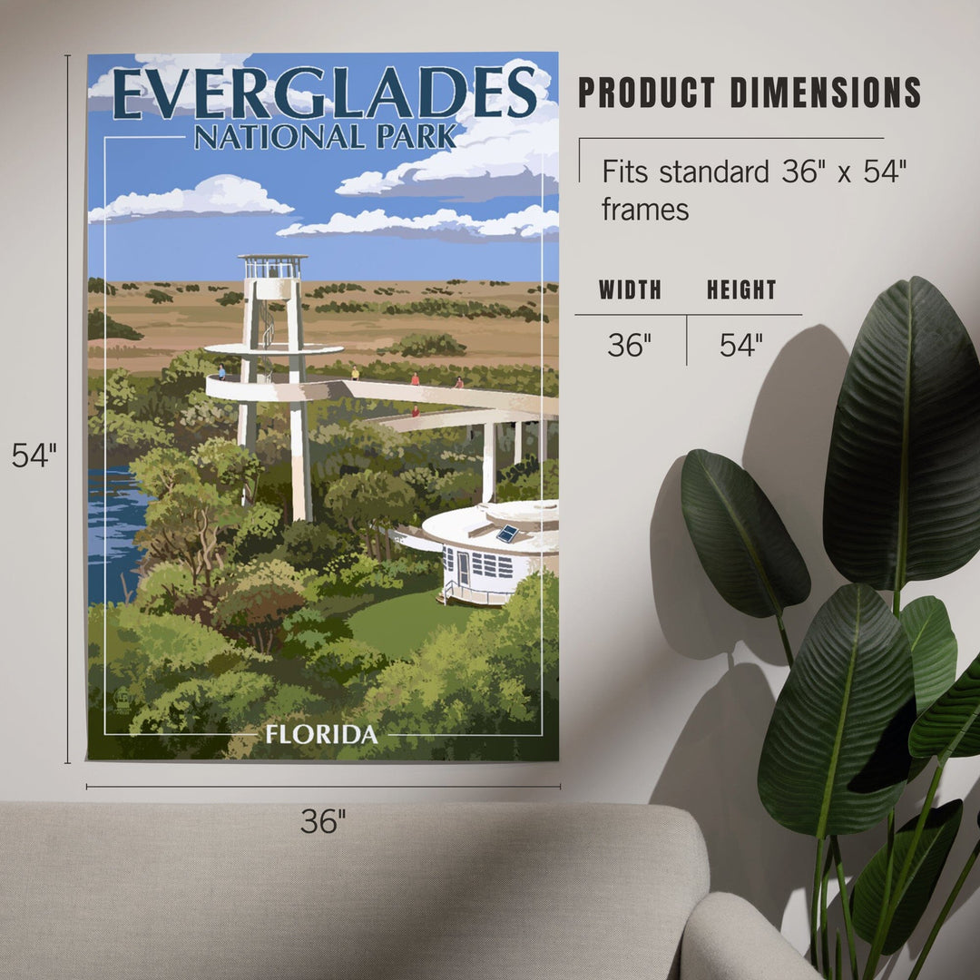 Everglades National Park, Florida, Shark Valley Tower, Art & Giclee Prints Art Lantern Press 