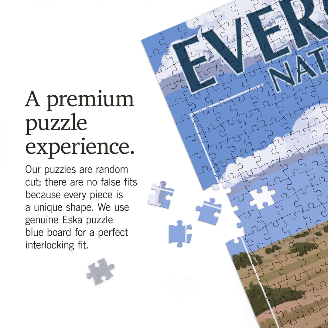 Everglades National Park, Florida, Shark Valley Tower, Jigsaw Puzzle Puzzle Lantern Press 