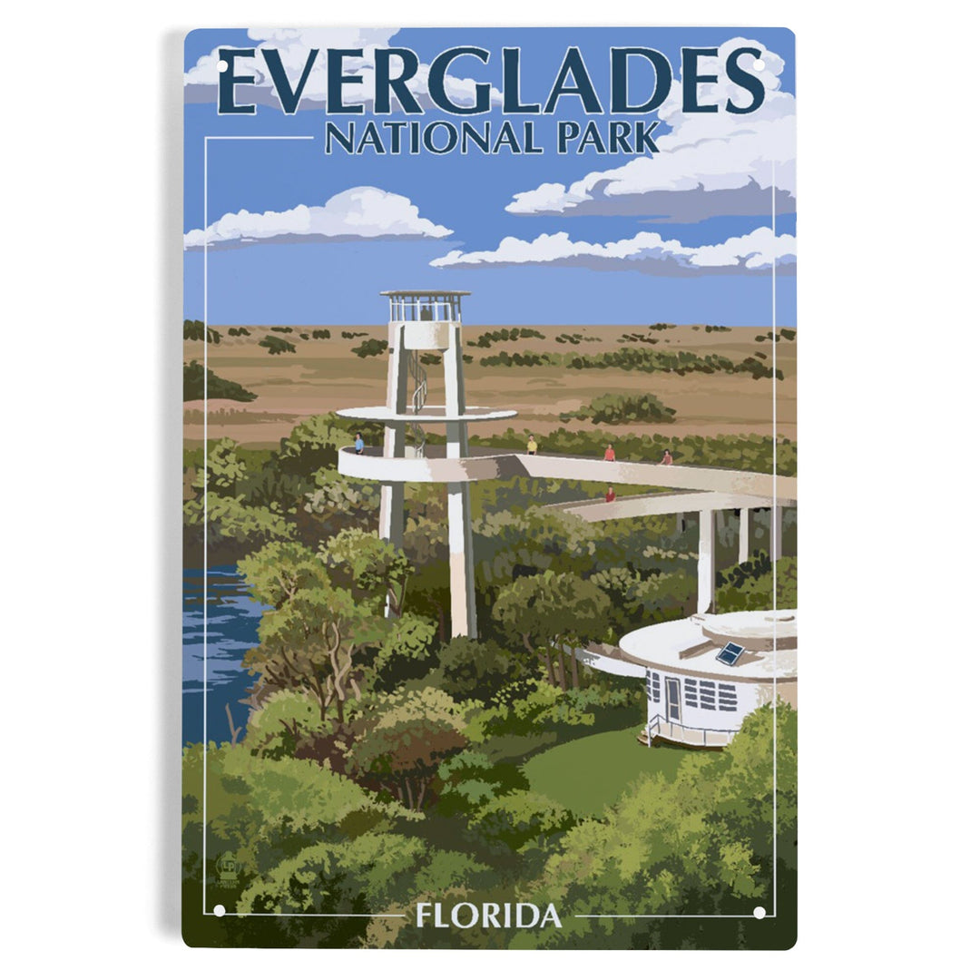 Everglades National Park, Florida, Shark Valley Tower, Metal Signs Metal Lantern Press 