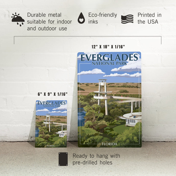 Everglades National Park, Florida, Shark Valley Tower, Metal Signs Metal Lantern Press 