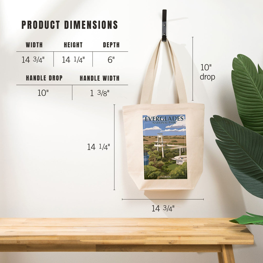 Everglades National Park, Florida, Shark Valley Tower, Tote Bag Totes Lantern Press 