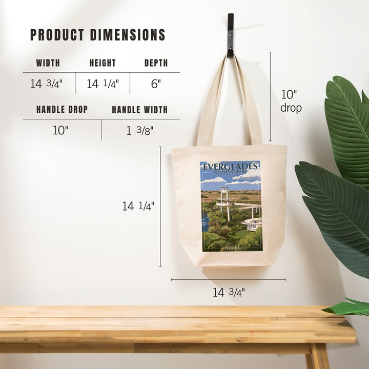 Everglades National Park, Florida, Shark Valley Tower, Tote Bag Totes Lantern Press 