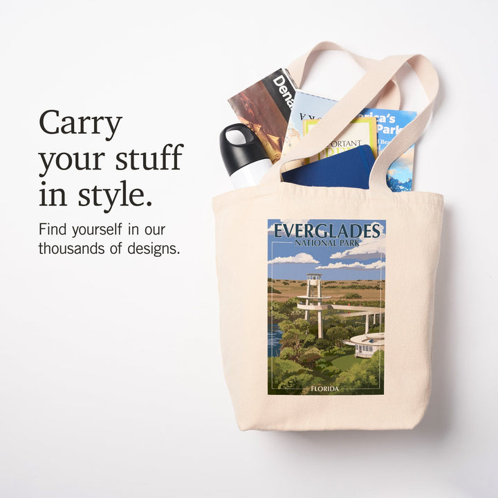 Everglades National Park, Florida, Shark Valley Tower, Tote Bag Totes Lantern Press 
